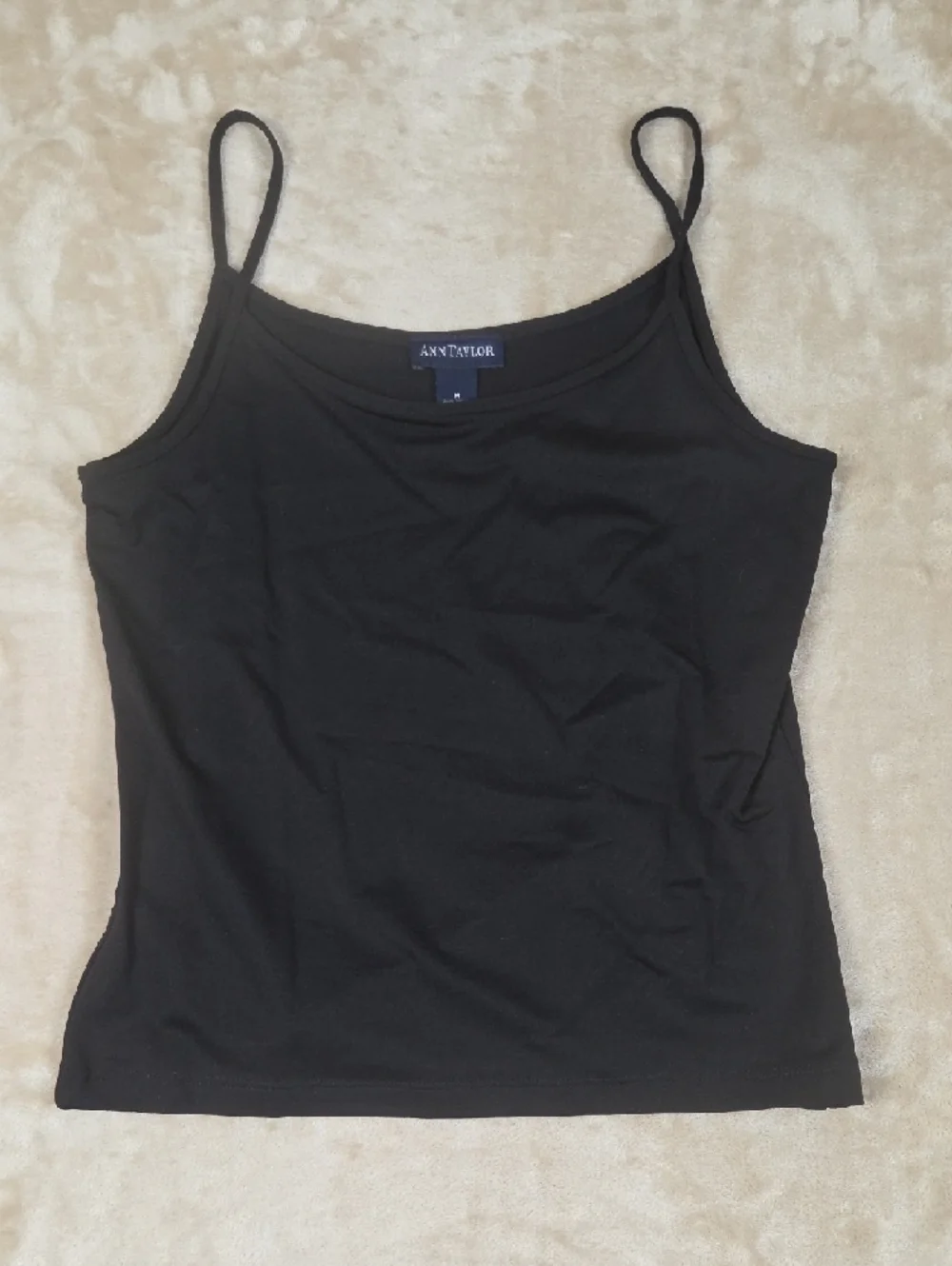 Ann Taylor Black Floral Lace Short Sleeve Tee Top - Picture 7 of 8